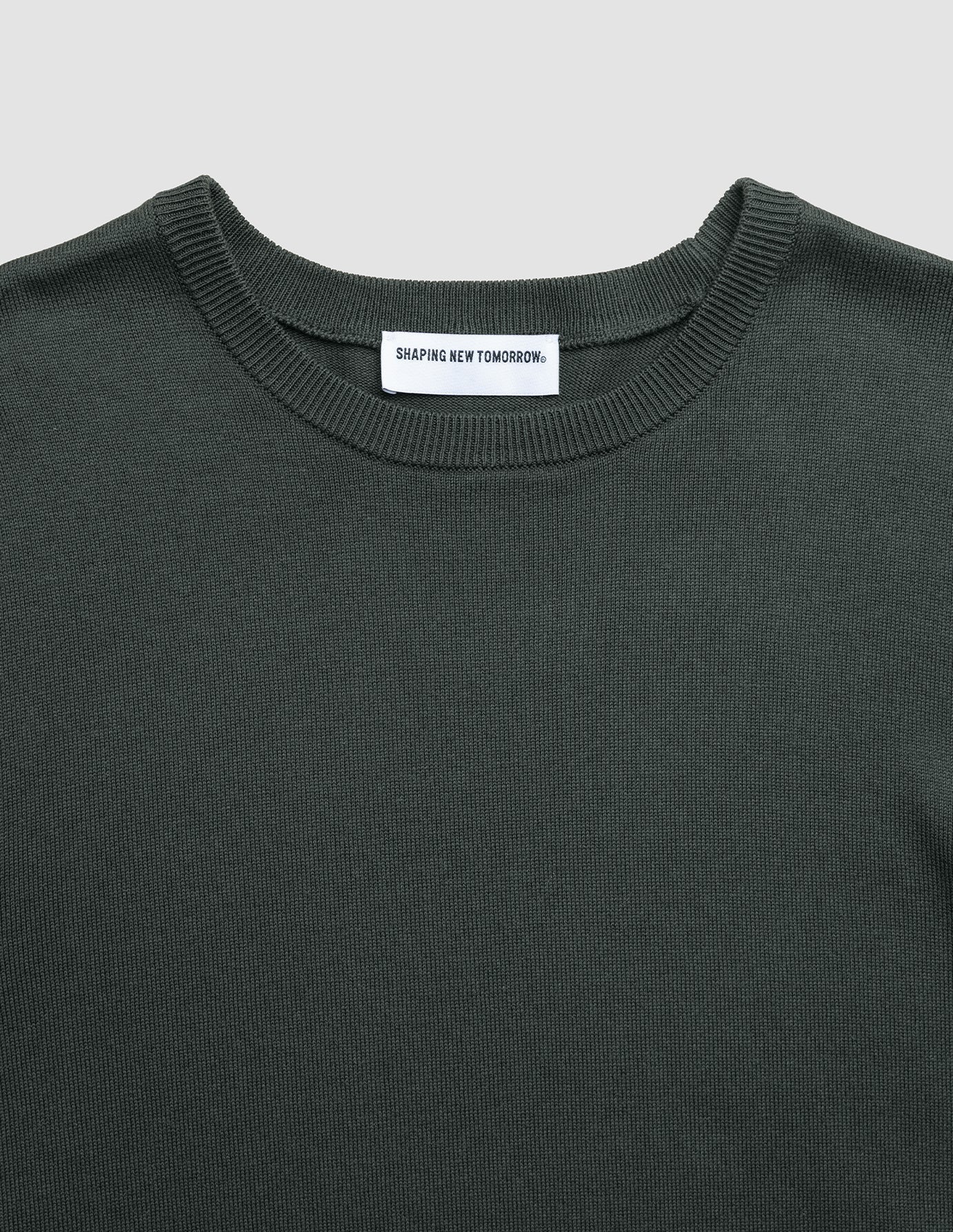 Seamless Core Knit Crewneck Green Night